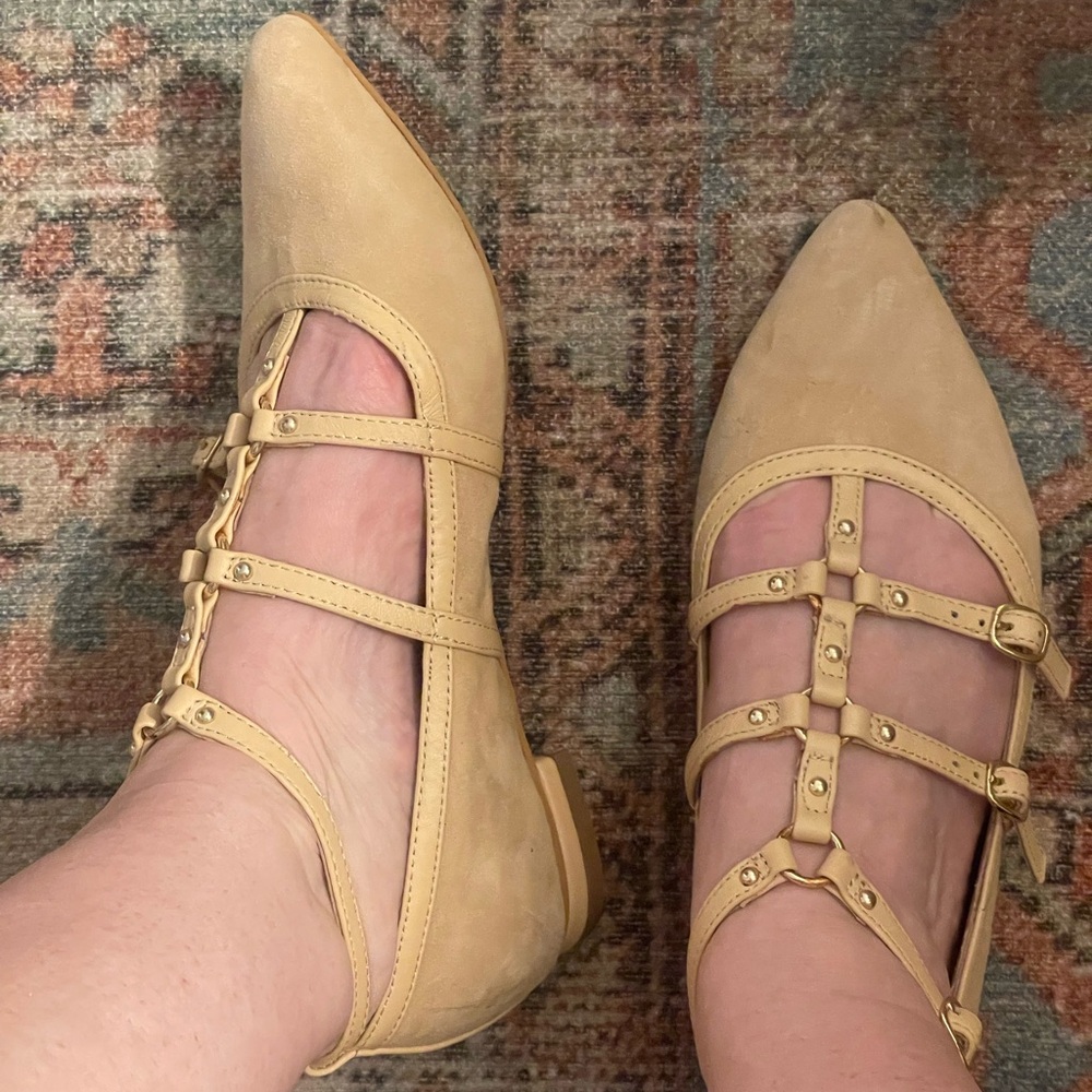 Corso Como Tan Strappy Flats